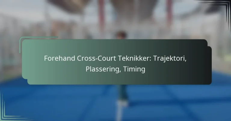 Forehand Cross-Court Teknikker: Trajektori, Plassering, Timing